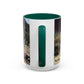 Courbet, Gustave - The Stone Breakers (1850) - Colorful Accent Mugs