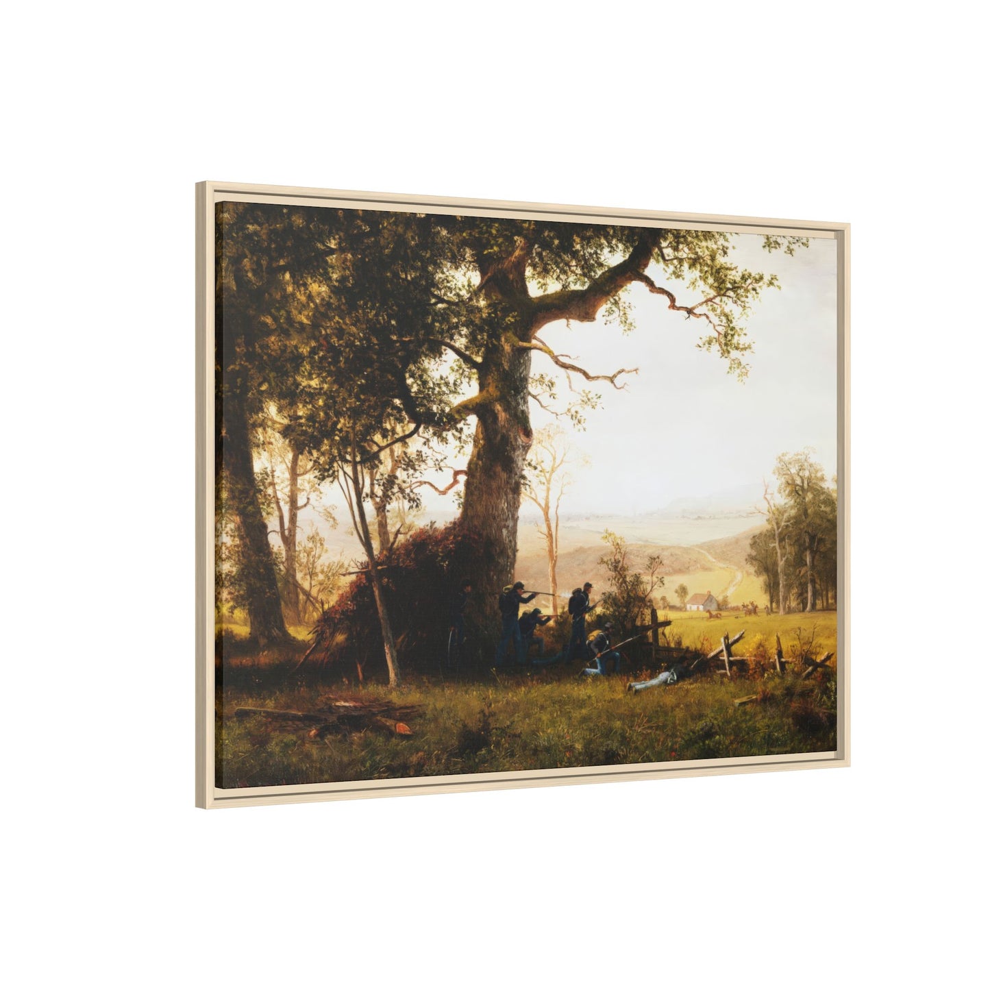 Bierstadt, Albert -  Guerrilla Warfare (1861) - Matte Canvas, Framed