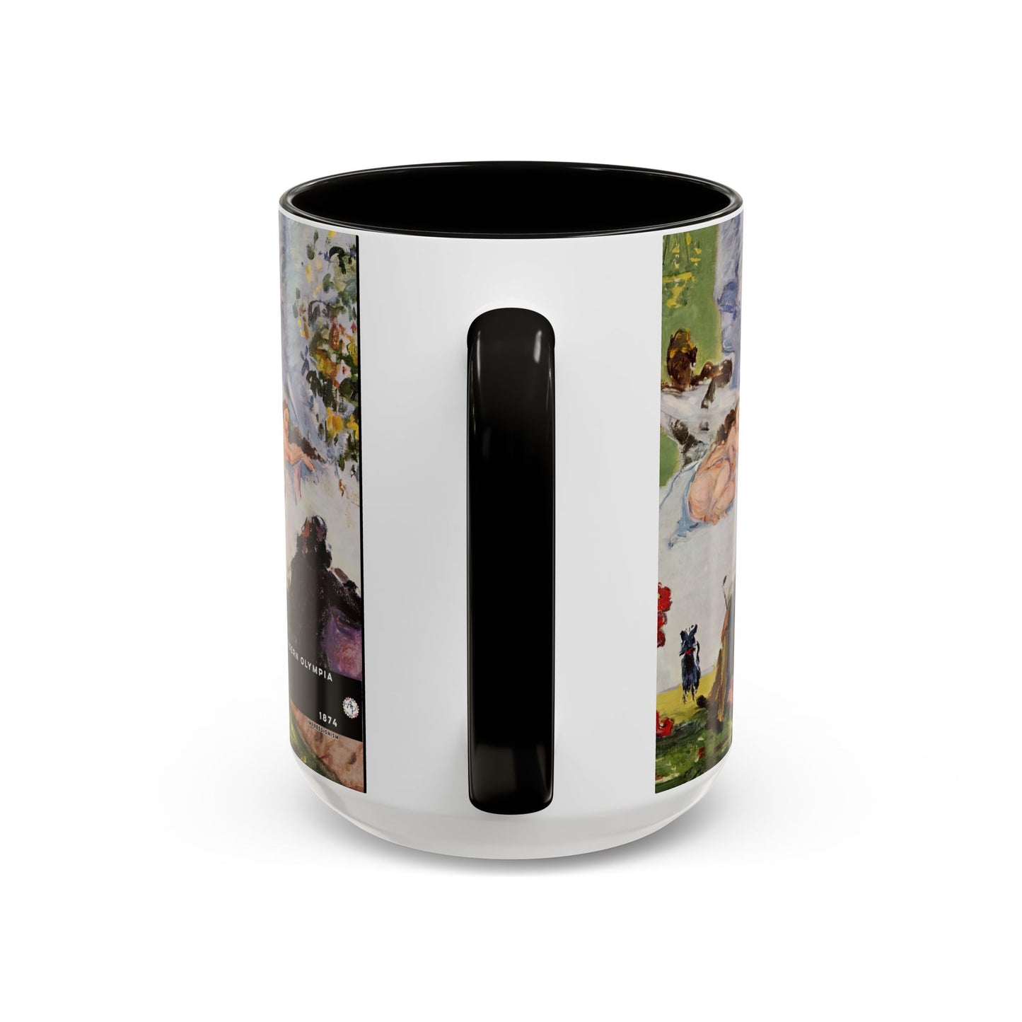 Cézanne, Paul - A Modern Olympia (1874) - Colorful Accent Mugs