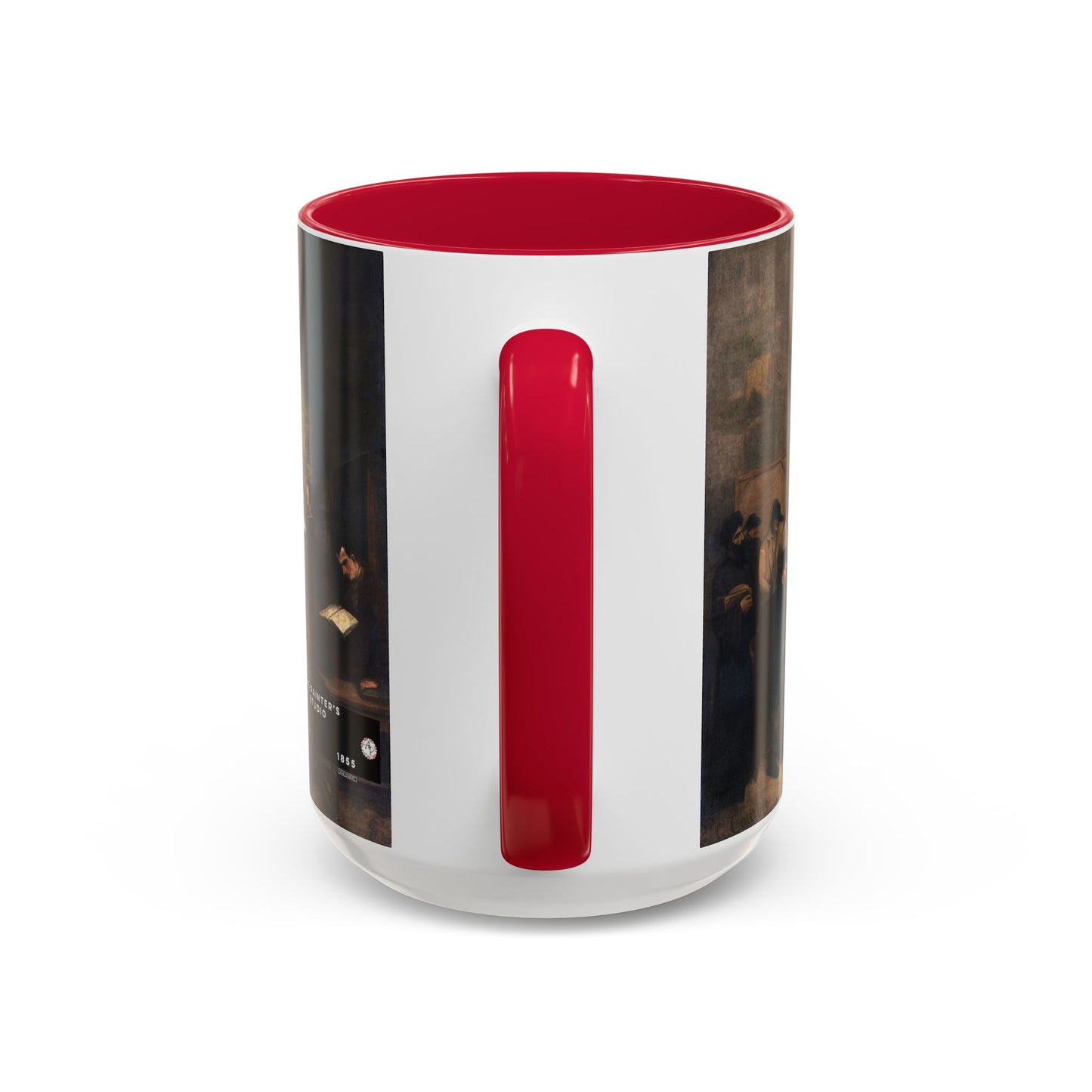 Courbet, Gustave - The Painter’s Studio (1855) - Colorful Accent Mugs