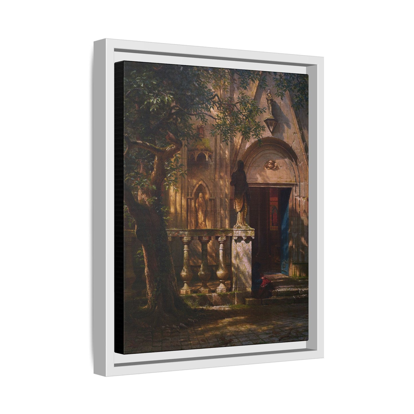 Bierstadt, Albert - Sunlight and Shadow  (1854) - Matte Canvas, Framed