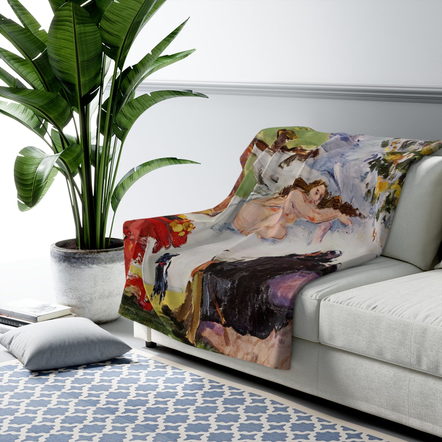 Cézanne, Paul - A Modern Olympia (1874) - Sherpa Fleece Blanket
