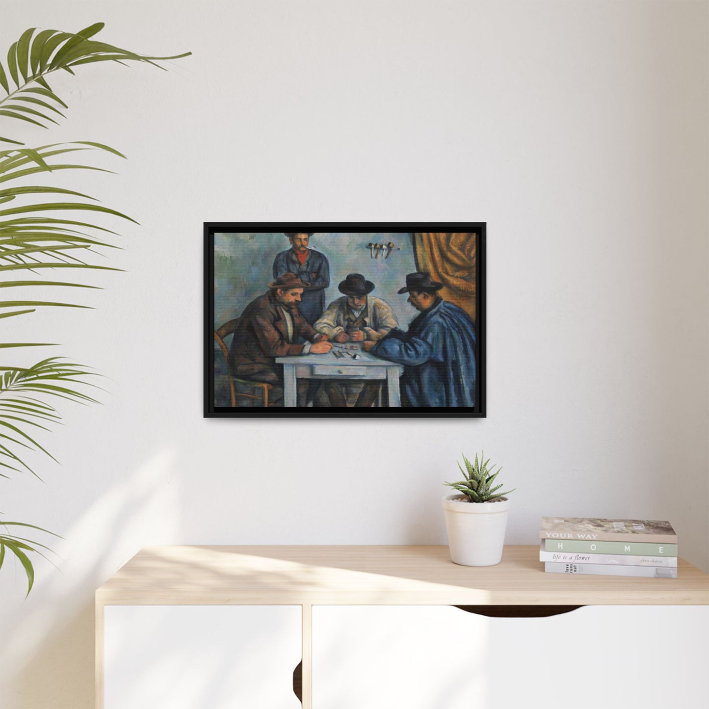 Cézanne, Paul - The Card Players (1892) - Matte Canvas, Framed