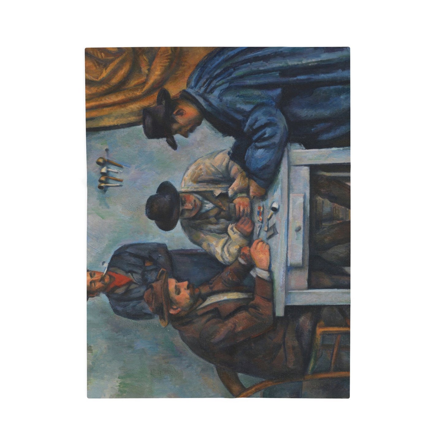 Cézanne, Paul - The Card Players (1892) - Velveteen Plush Blanket