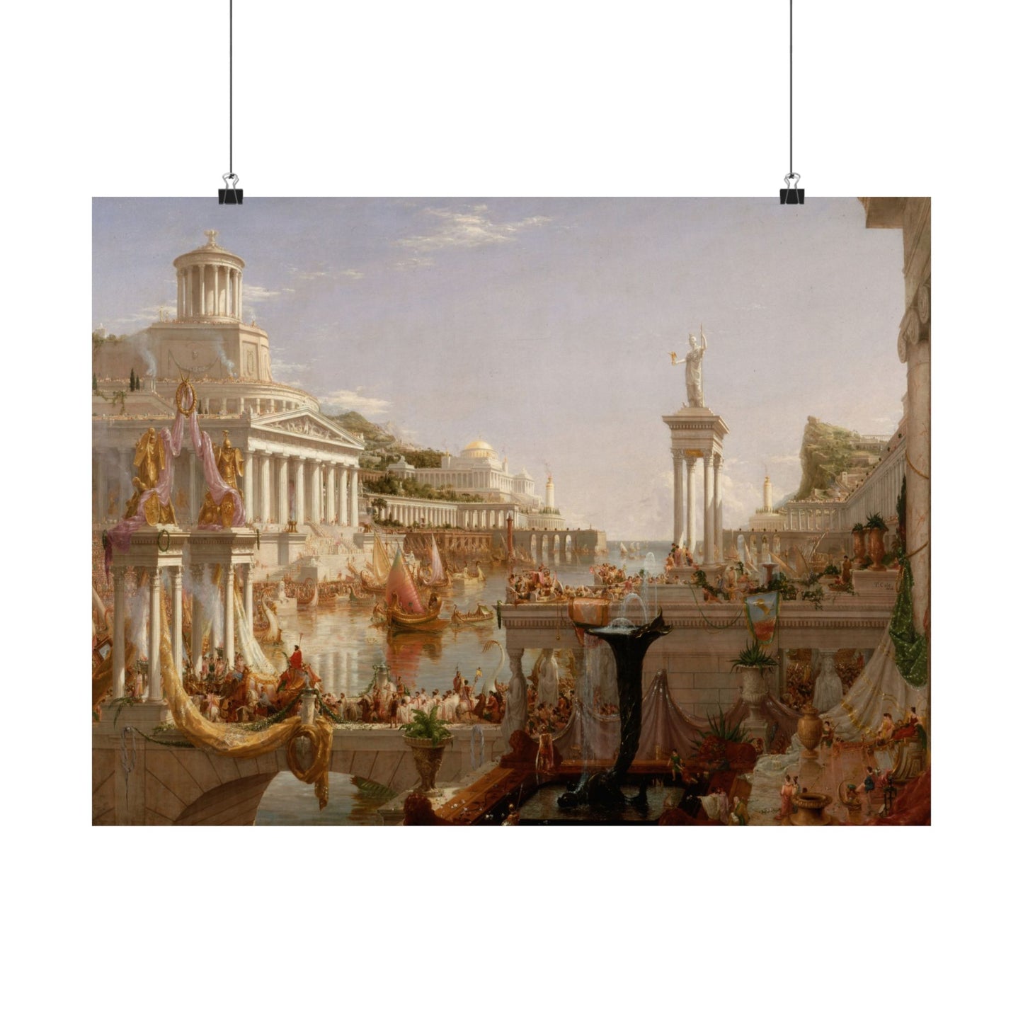 Cole. Thomas - The Course of Empire: The Consummation of Empire (1836) - Satin Posters