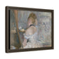 Morisot, Berthe - Woman at Her Toilette (1880) - Matte Canvas, Framed