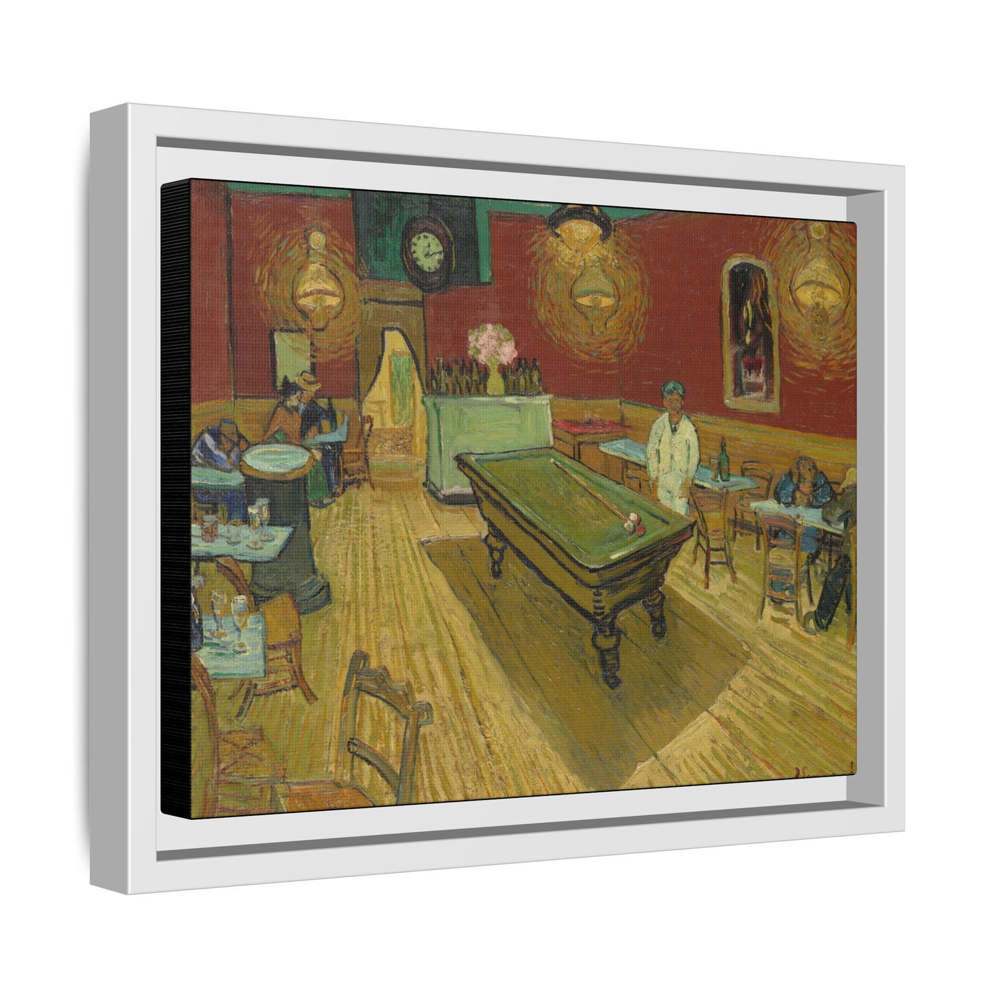 Van Gogh, Vincent - The Night Cafe (1888) - Matte Canvas, Framed