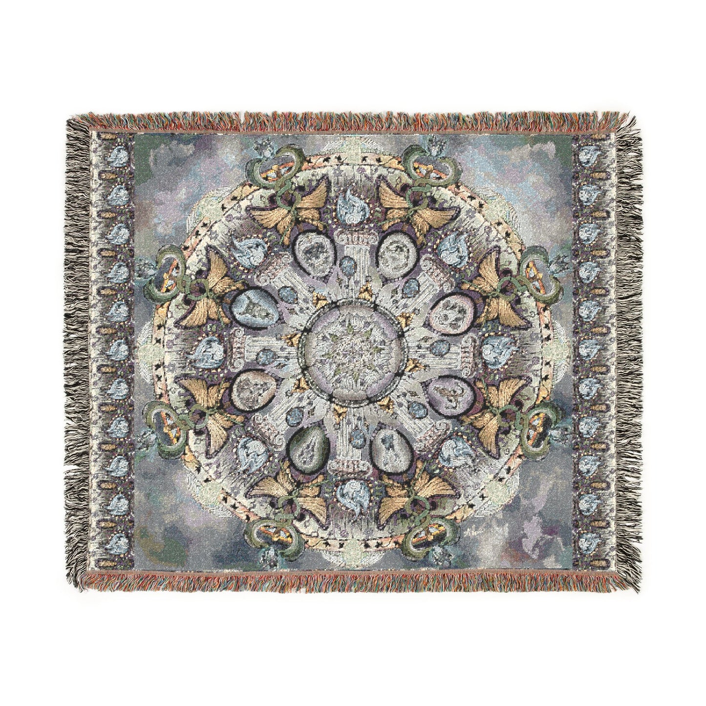 Pacio, Adam - Memento Mori Mandala - Woven Blanket