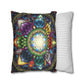 Pacio, Adam - Mystic Jewel Mandala - Suede Square Pillowcase