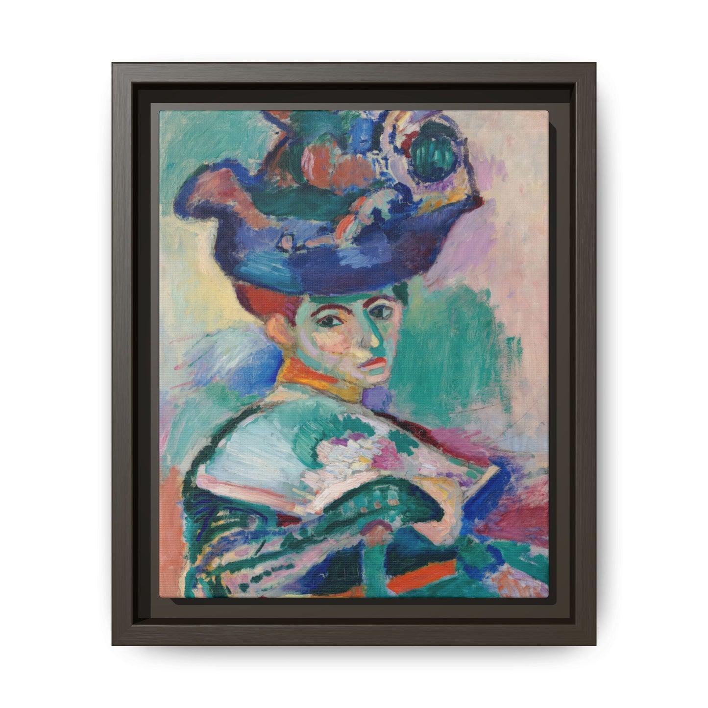 Matisse, Henri - Woman with a Hat (1905) - Matte Canvas, Framed