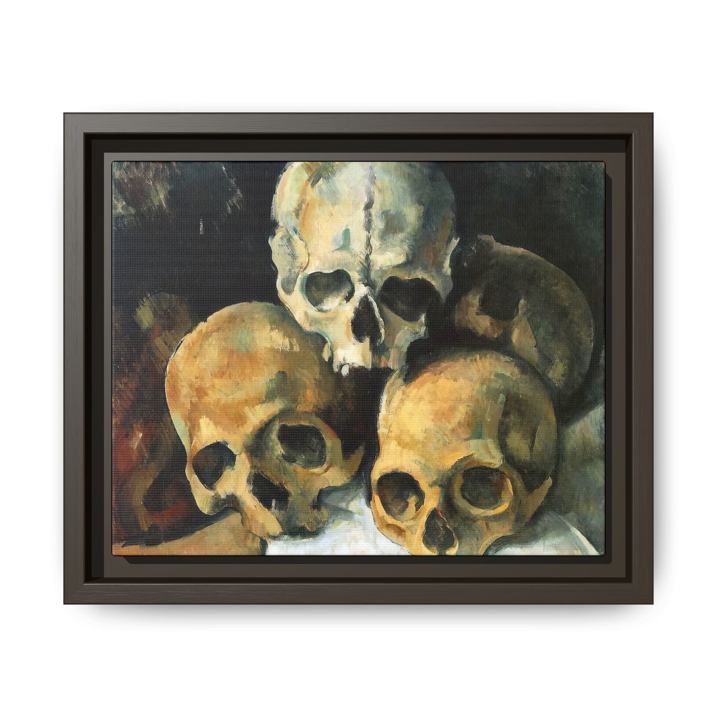 Cézanne, Paul - Pyramid of Skulls (1901) - Matte Canvas, Framed