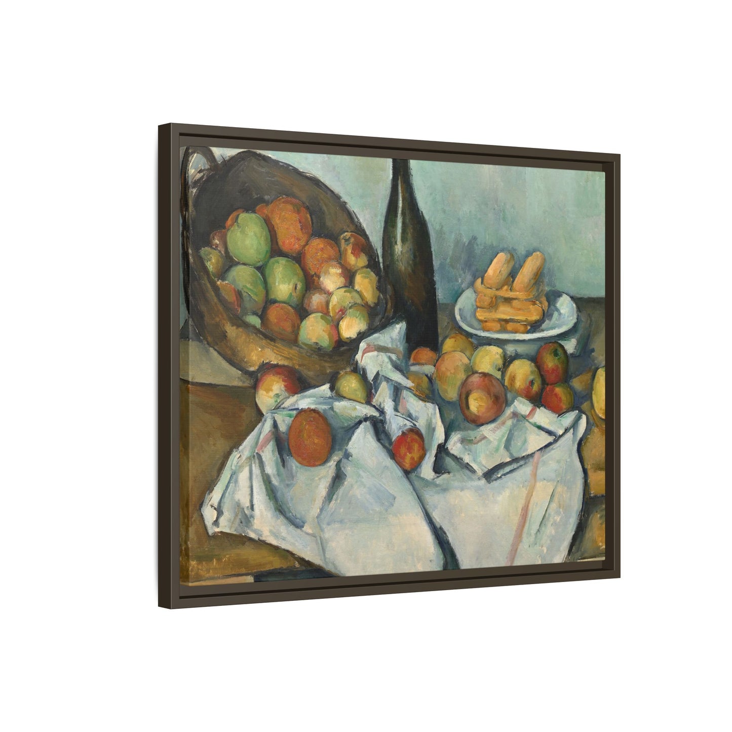 Cézanne, Paul - Basket of Apples (1893) - Matte Canvas, Framed