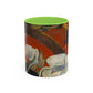 Gauguin, Paul - Vision of the Sermon (Jacob Wrestling with the Angel) (1888) - Colorful Accent Mugs