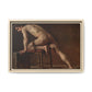 Courbet, Gustave - Study of a Nude Man (1840) - Matte Canvas, Framed