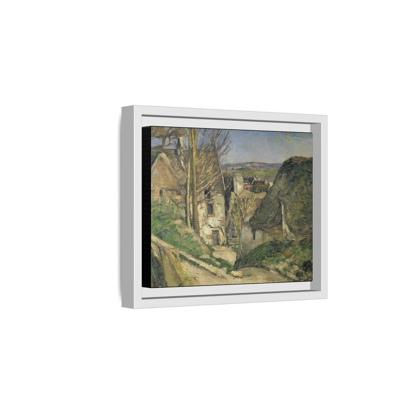 Cézanne, Paul - The House of the Hanged Man, Auvers-sur-Oise (1874) - Matte Canvas, Framed