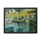 Monet, Claude - La Grenouillere (1869) - Matte Canvas, Framed