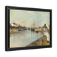 Morisot, Berthe - The Harbor at Lorient (1869) - Matte Canvas, Framed