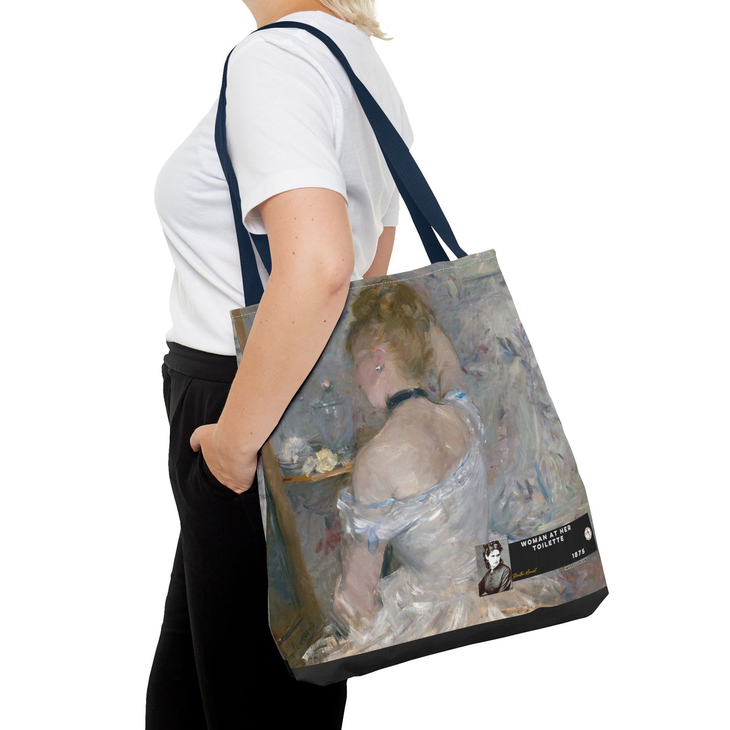 Morisot, Berthe - Woman at Her Toilette (1880) - Tote Bag