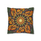 Monarch Butterfly Mandala - Faux Suede Square Pillowcase