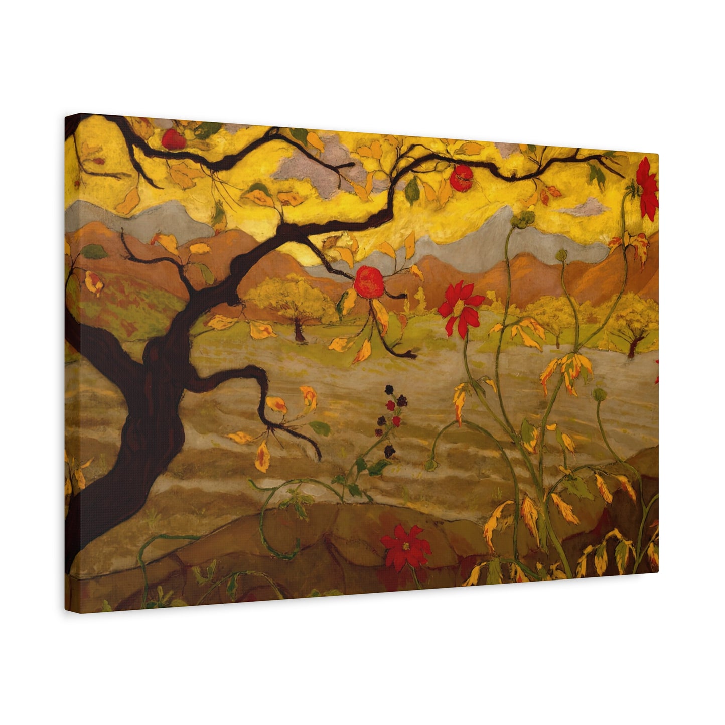 Ranson, Paul - Apple Tree with Red Fruit (1902) - Canvas Block, unframed