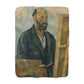 Cézanne, Paul - Portrait of the Artist with a Palette (1890) - Sherpa Fleece Blanket
