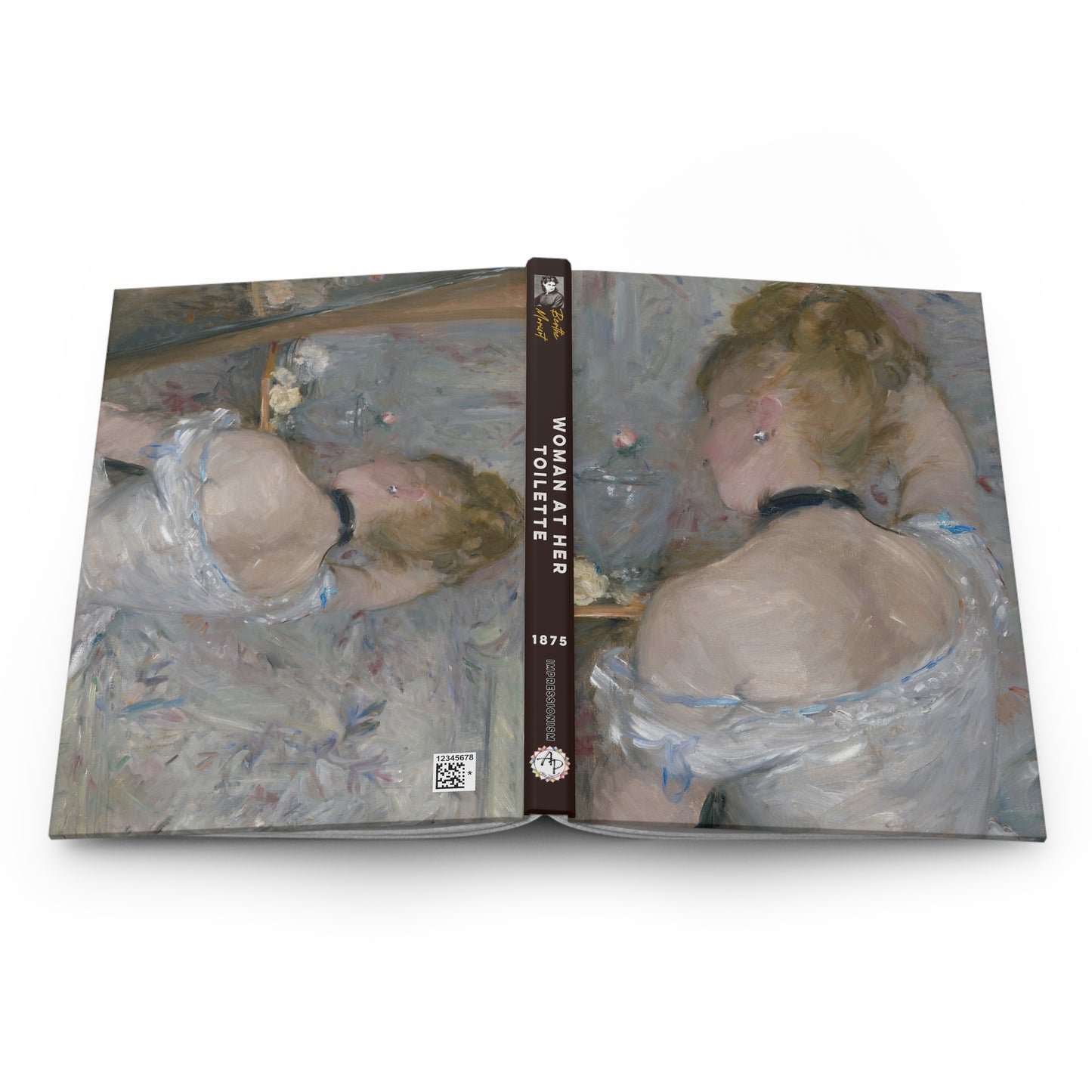 Morisot, Berthe - Woman at Her Toilette (1880) - Hardcover Journal Matte