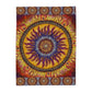Solar Disc Mandala - Arctic Fleece Blanket