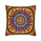 Pacio, Adam - Solar Disc Mandala - Suede Square Pillowcase