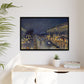 Pissarro, Camille - The Boulevard Montmartre At Night (1897) - Matte Canvas, Framed