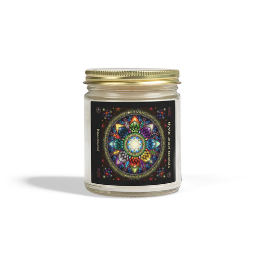Mystic Jewel Mandala Scented Candle - Beachwood (4oz, 9oz)