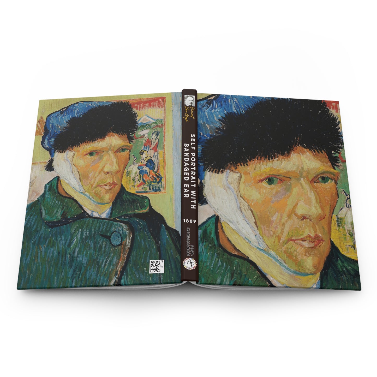 Van Gogh, Vincent - Self Portrait with Bandaged Ear (1889) - Hardcover Journal Matte