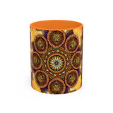 Lion Summer Mandala - Colorful Accent Mugs