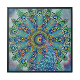 Melek Taus Mandala - Framed Canvas