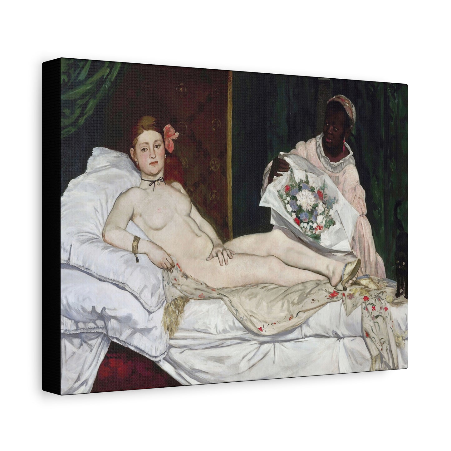 Manet, Édouard - Olympia (1870) - Canvas Block, unframed