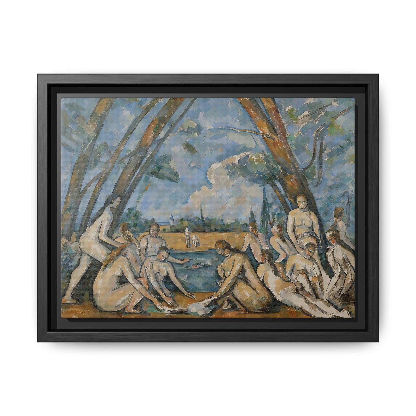 Cézanne, Paul - The Large Bathers (1906) - Matte Canvas, Framed