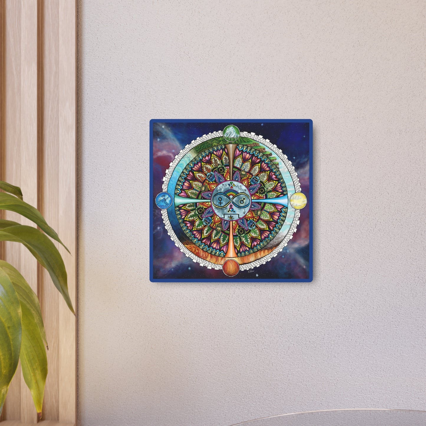 Lunar Rites Mandala - Metal Sign