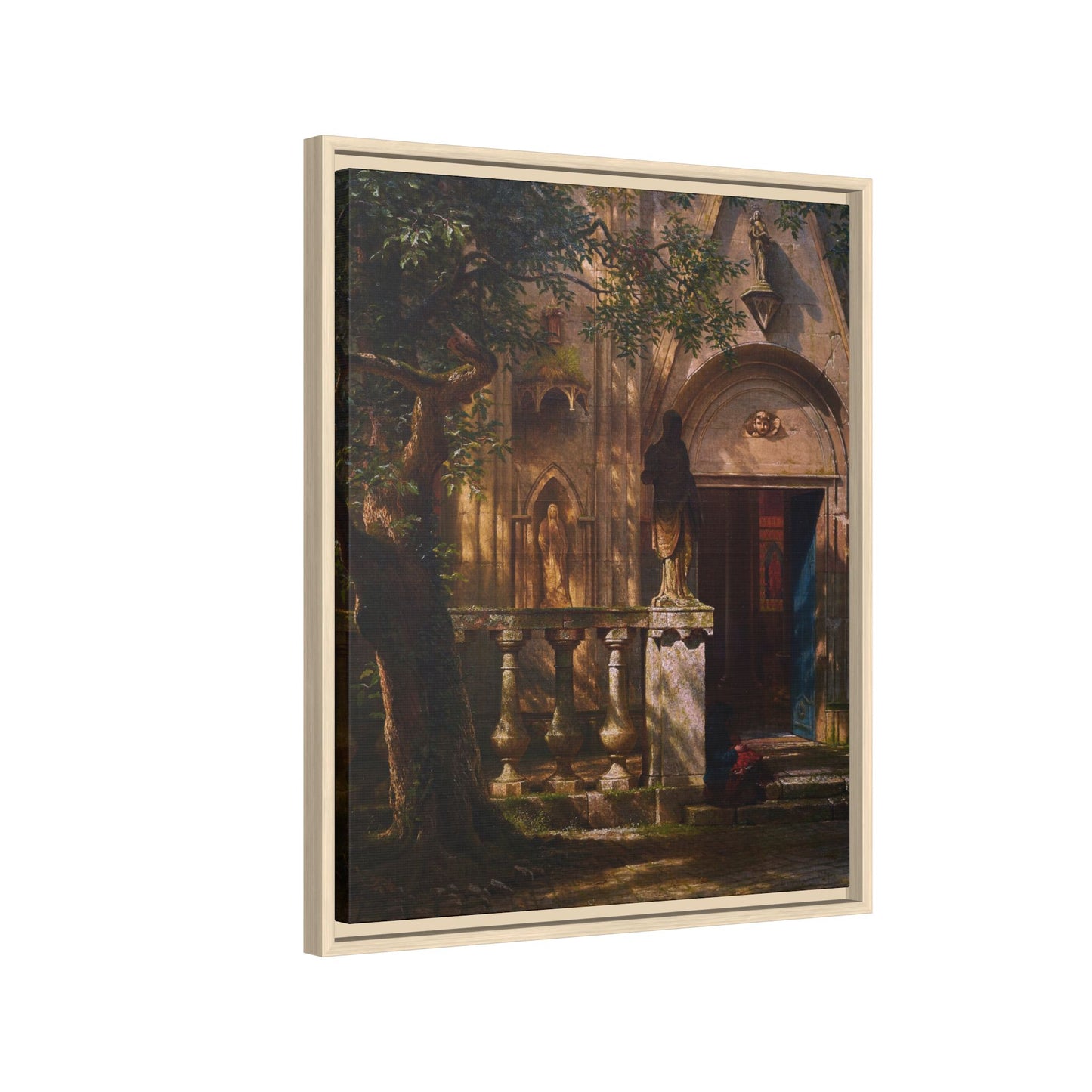 Bierstadt, Albert - Sunlight and Shadow  (1854) - Matte Canvas, Framed