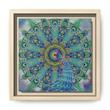 Melek Taus Mandala - Framed Canvas