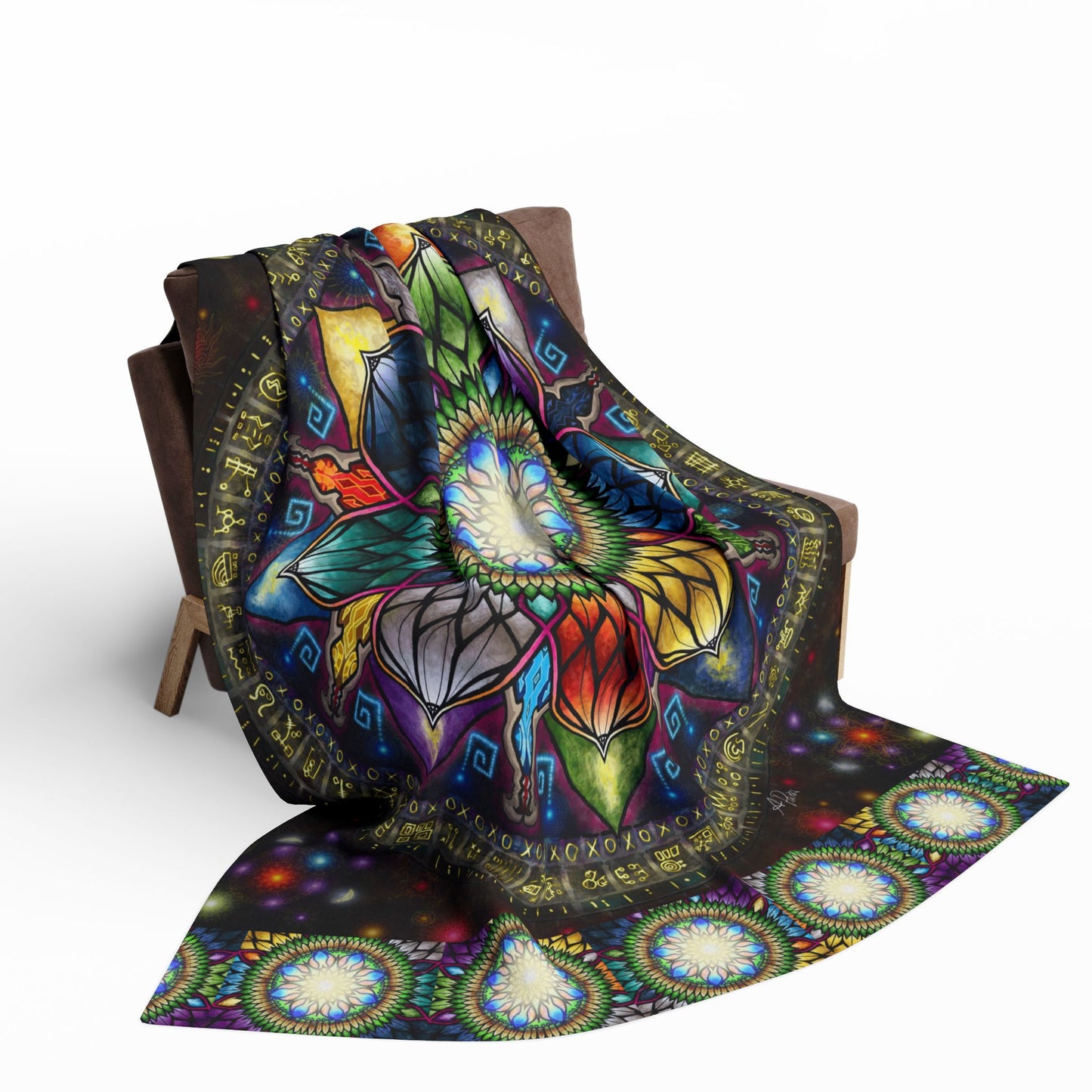 Pacio, Adam - Mystic Jewel Mandala - Arctic Fleece Blanket