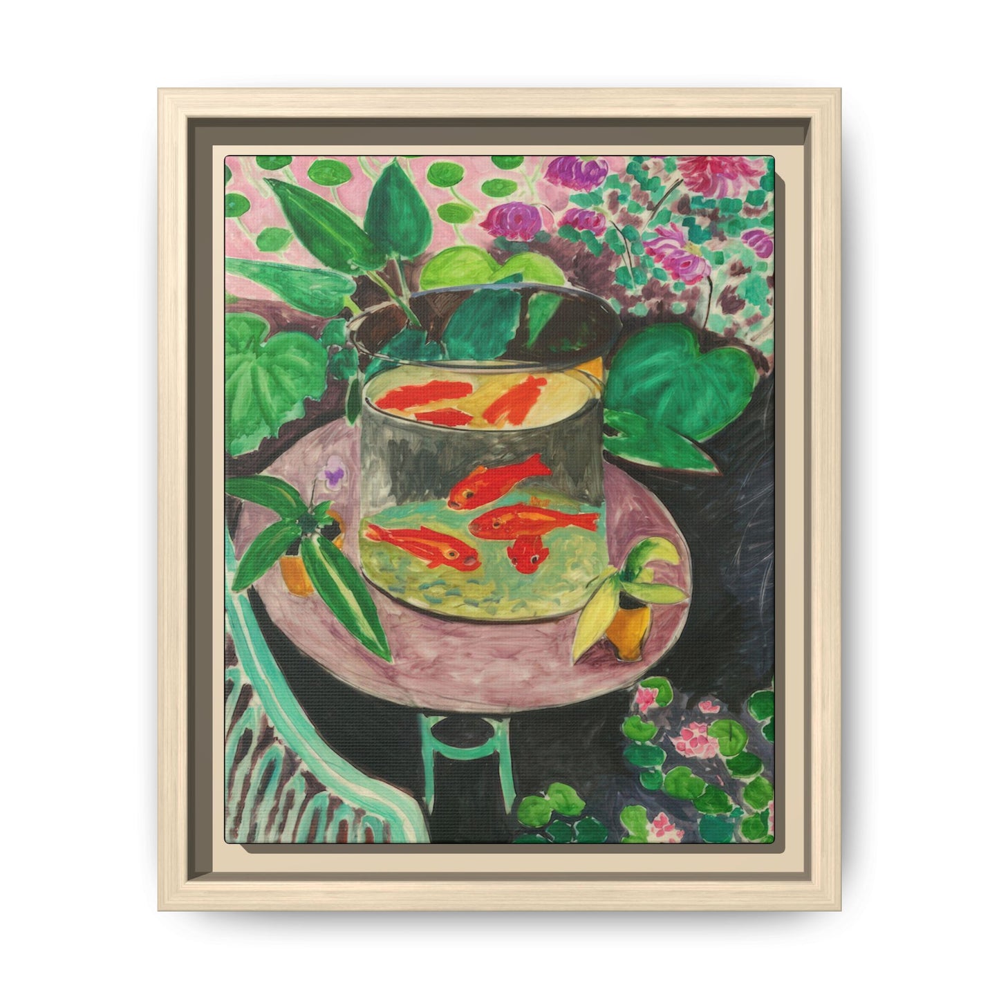 Matisse, Henri - The Goldfish (1912) - Matte Canvas, Framed