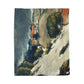 Cézanne, Paul - L’Estaque, Melting Snow (1870) - Velveteen Plush Blanket