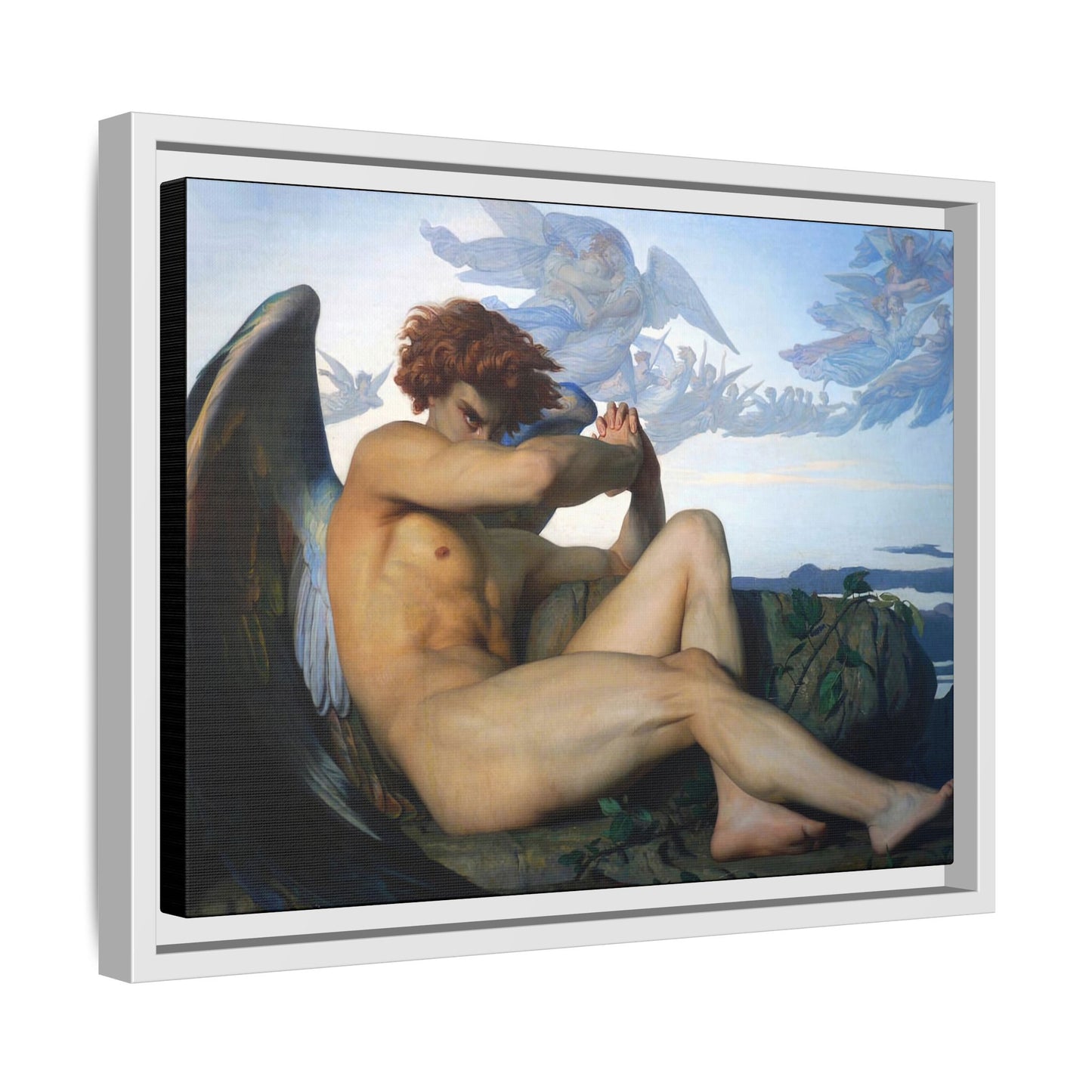 Cabanel, Alexandre - The Fallen Angel (1847) - Matte Canvas, Framed