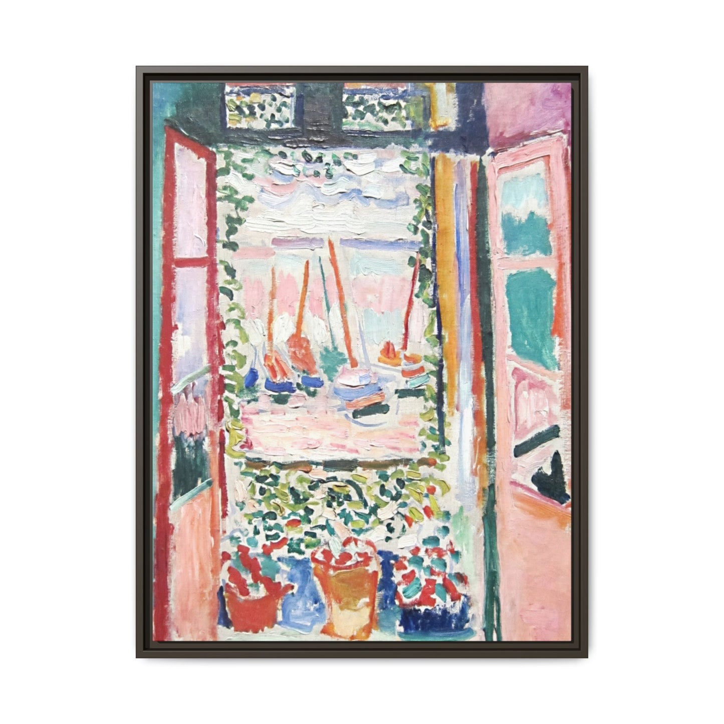 Matisse, Henri - Open Window, Collioure (1905) - Matte Canvas, Framed