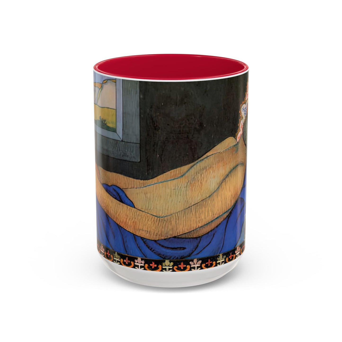 Filiger, Charles - The Recumbent Christ (1895) - Colorful Accent Mugs