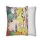 Matisse, Henri - The Joy of Life (1905) - Suede Square Pillowcase