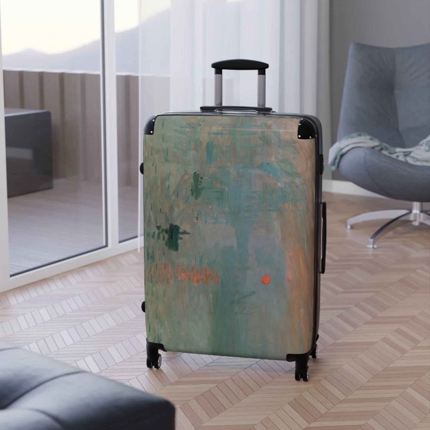 Monet, Claude - Impression, Sunrise (1872) - Suitcase