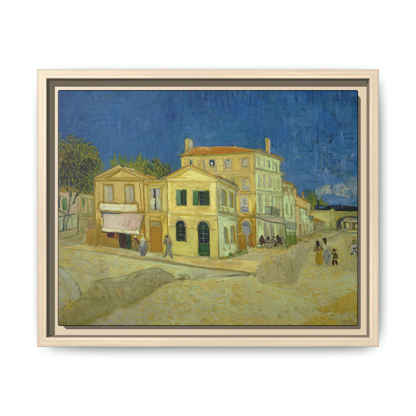 Van Gogh, Vincent - The Yellow House (1888) - Matte Canvas, Framed