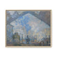 Monet, Claude - Le Gare Saint-Lazare (1877) - Matte Canvas, Framed