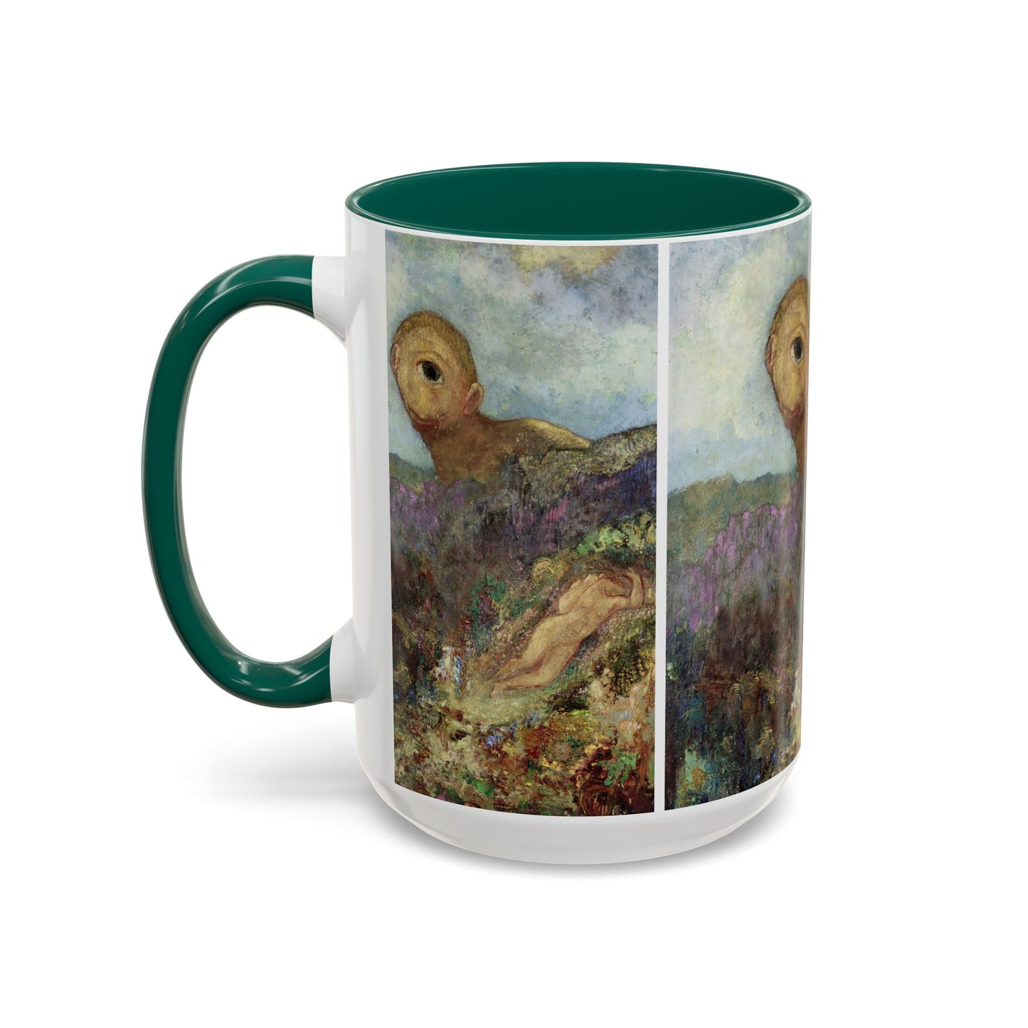 Redon, Odilon - The Cyclops (1914) - Colorful Accent Mugs
