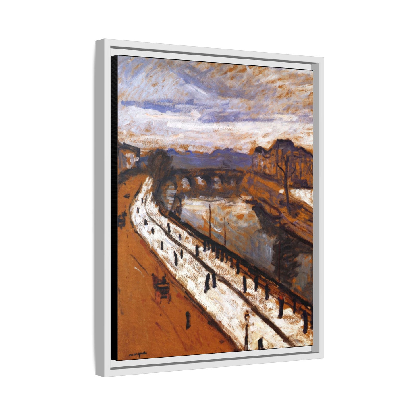 Marquet, Albert - Quai des Grands-Augustins (1905) - Matte Canvas, Framed